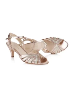 Rachel Simpson Giselle Or Rosé Chaussures De Mariée -BEAUTIFUL BRIDE SHOP Ventes giselle 4