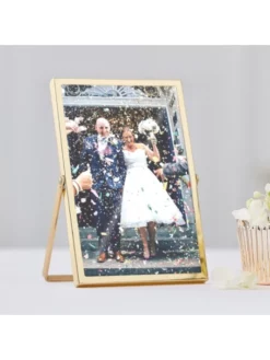 Ginger Ray GO-108 Gold Wedding Cadre Photo -BEAUTIFUL BRIDE SHOP Ventes go 108 gold frame v2 min