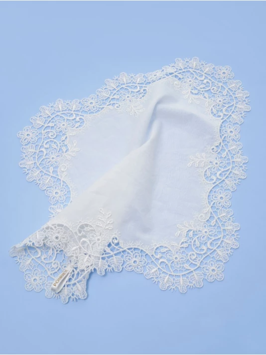 Poirier GS-55 Mouchoir En Dentelle De Mariage 2 Poirier GS-55 Mouchoir En Dentelle De Mariage – Image 2