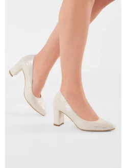 Fiarucci Bridal Hilarie Chaussures Mariage -BEAUTIFUL BRIDE SHOP Ventes hilarie off white silver suede leather