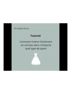 Jupon Mariage H2-220 -BEAUTIFUL BRIDE SHOP Ventes hqdefault 10 1