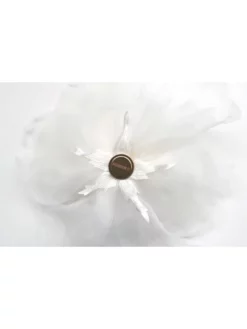 Poirier HT-201-Ivoire Fleur -BEAUTIFUL BRIDE SHOP Ventes ht 201 002 organza magnet