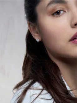 Poirier JE-104 Boucle D'Oreille Argent