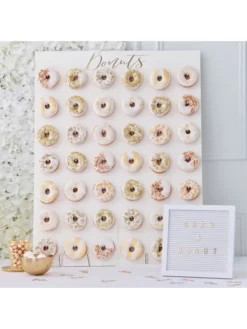 Ginger Ray GO-133 Gold Wedding Donut Wall