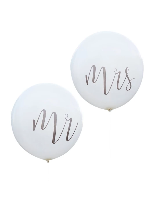 Ginger Ray CW-218 Rustic Country Mr & Mrs Méga Ballons 3 Ginger Ray CW-218 Rustic Country Mr & Mrs Méga Ballons – Image 3
