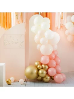 Ginger Ray MIX-378 Mix It Up Gold & Peach Arche De Ballons