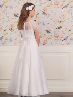 LILLY 08-1104-WH Robe De Communion 5 LILLY 08-1104-WH Robe De Communion -BEAUTIFUL BRIDE SHOP Ventes lilly 08 1104 wh 3