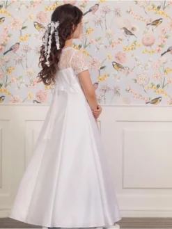 LILLY 08-1105-WH Robe De Communion 5 LILLY 08-1105-WH Robe De Communion -BEAUTIFUL BRIDE SHOP Ventes lilly 08 1105 wh 3