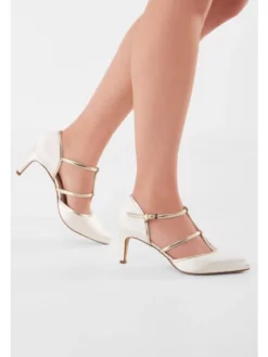 Rainbow Club Lindy Chaussure Mariage -BEAUTIFUL BRIDE SHOP Ventes lindy ivory satin gold