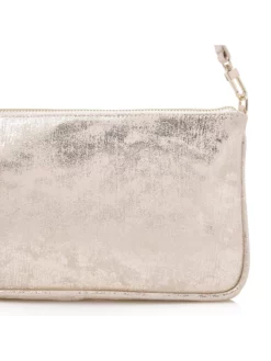 Fiarucci Bridal Lumie Pochette Mariage Or -BEAUTIFUL BRIDE SHOP Ventes lumie champagne gold suede leather 5