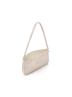 Fiarucci Bridal Lumie Pochette Mariage Or -BEAUTIFUL BRIDE SHOP Ventes lumie champagne gold suede leather 6