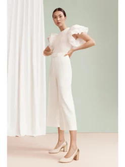 Content Anemone Blanc Chaussure Mariage