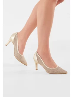 Fiarucci Bridal Melany Gold Chaussures De Mariée -BEAUTIFUL BRIDE SHOP Ventes melany gold mesh leather