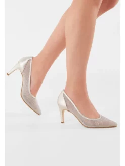 Fiarucci Bridal Melany Chaussures De Mariée -BEAUTIFUL BRIDE SHOP Ventes melany platino mesh leather