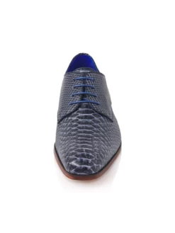 Mr. Fiarucci Mikai Chaussure Mariage Homme Bleu -BEAUTIFUL BRIDE SHOP Ventes mikai dark blue snake leather 4