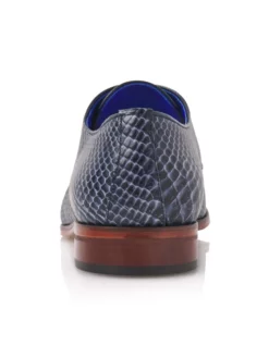 Mr. Fiarucci Mikai Chaussure Mariage Homme Bleu -BEAUTIFUL BRIDE SHOP Ventes mikai dark blue snake leather 6