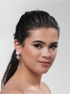 Poirier NC-1345 Boucles D'oreilles Rose/Or