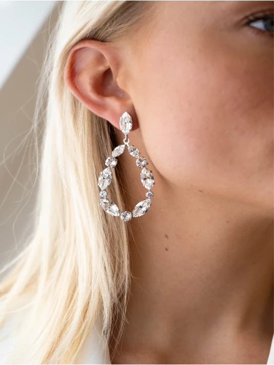 Abrazi Jane Swarovski Boucle D'Oreille Argent 2 Abrazi Jane Swarovski Boucle D'Oreille Argent – Image 2