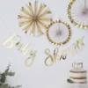 Ginger Ray Guirlande Dorée "Baby Shower" | Oh Baby!
