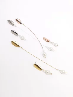 Forever & Eva O203L Boucle D'oreille Longue Perle