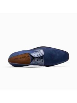 Paulo Bellini Carro Chaussure Mariage Homme Bleu -BEAUTIFUL BRIDE SHOP Ventes paulo bellini carro mens wedding shoes blue 4