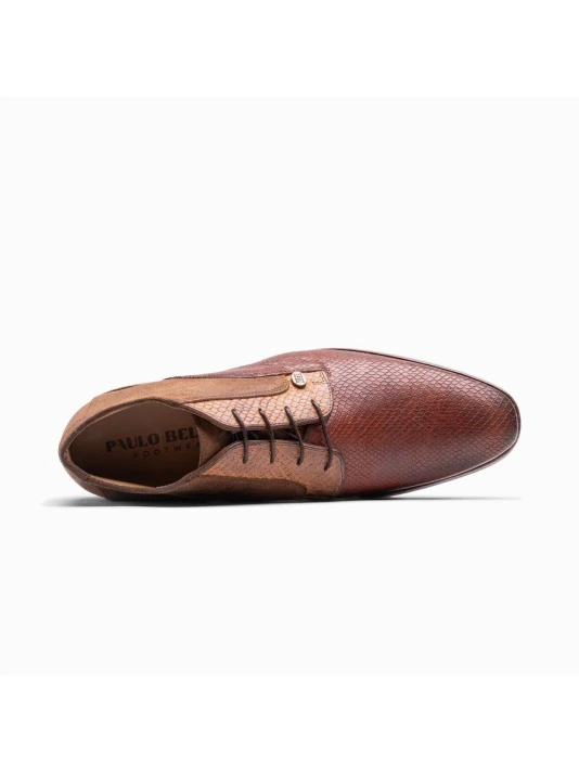 Paulo Bellini Deruta Chaussure Mariage Homme Cognac 4 Paulo Bellini Deruta Chaussure Mariage Homme Cognac – Image 4