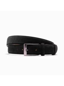 Paulo Bellini Fasano Ceinture Homme Suède Noir