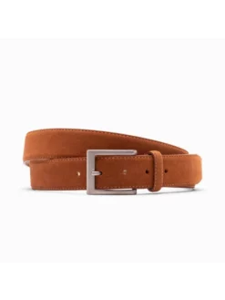 Paulo Bellini Fasano Ceinture Homme Suède Cognac
