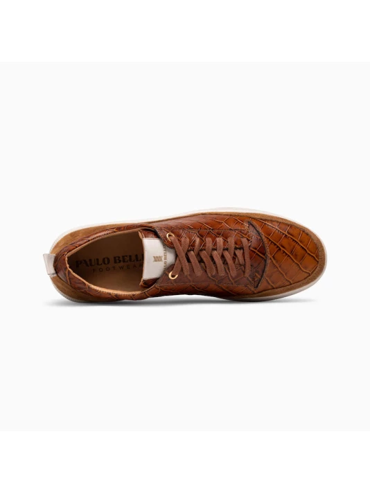 Paulo Bellini Rome Baskets Homme Mariage Cognac 4 Paulo Bellini Rome Baskets Homme Mariage Cognac – Image 4
