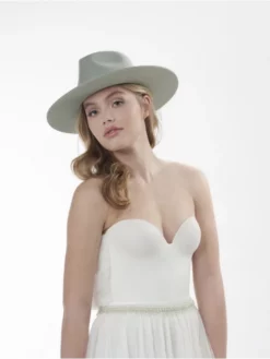 Poirier HT-300-Vert Chapeau -BEAUTIFUL BRIDE SHOP Ventes poirier ht 300 green hat 3