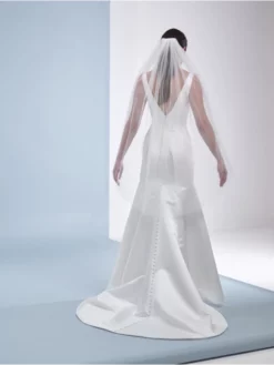 Poirier S49-120-1-Ivoire Voile -BEAUTIFUL BRIDE SHOP Ventes poirier s49 120 1 ivory veil 4