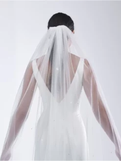 Poirier S49-210-1-Ivoire Voile -BEAUTIFUL BRIDE SHOP Ventes poirier s49 210 1 ivory veil 3 1