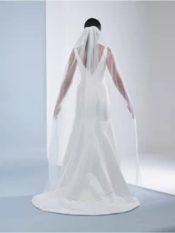 Poirier S49-210-1-Ivoire Voile -BEAUTIFUL BRIDE SHOP Ventes poirier s49 210 1 ivory veil 4 1