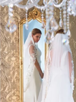 Poirier S142-350/1/MED Voile -BEAUTIFUL BRIDE SHOP Ventes poirier schleier s142 350 1 2