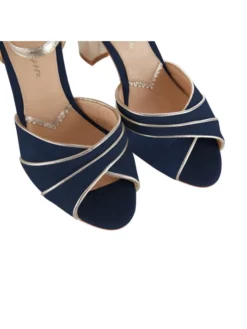 Rachel Simpson Lauren Chaussures Mariage Bleu -BEAUTIFUL BRIDE SHOP Ventes rachel simpson lauren navy wedding shoes 4