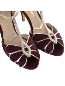 Rachel Simpson Mimosa Chaussures Mariage Rouge -BEAUTIFUL BRIDE SHOP Ventes rachel simpson mimosa berry detail