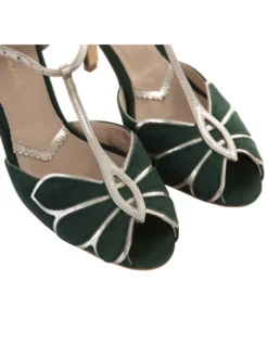 Rachel Simpson Mimosa Chaussures Mariage Vert -BEAUTIFUL BRIDE SHOP Ventes rachel simpson mimosa forest green detail