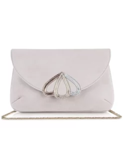 Rachel Simpson Pochette Mariage Opal Pink Suede -BEAUTIFUL BRIDE SHOP Ventes rachel simpson opal pink bag 2