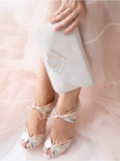 Rachel Simpson Pochette Mariage Opal Pink Suede -BEAUTIFUL BRIDE SHOP Ventes rachel simpson opal pink bag 5