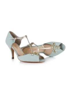 Rachel Simpson Chaussure Mariage Amalia Mint -BEAUTIFUL BRIDE SHOP Ventes rss brautschuhe amalia mint pair lying down 2400xjpg. 1