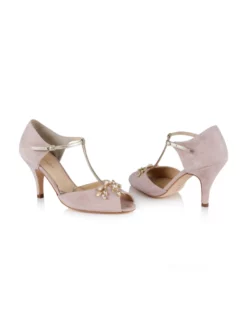 Rachel Simpson Chaussure Mariage Amalia Powder Pink -BEAUTIFUL BRIDE SHOP Ventes rss brautschuhe amalia powder pink pair toe to toe 2400xjpg. 1 1 2
