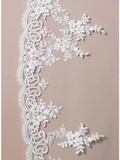 Voile Avec Dentelle Italienne S115-300/1/MED | Poirier -BEAUTIFUL BRIDE SHOP Ventes s115 300 poirier 2 opt 5