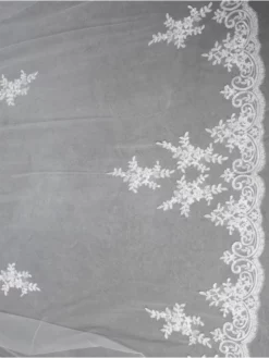 Voile Avec Dentelle Italienne S115-300/1/MED | Poirier -BEAUTIFUL BRIDE SHOP Ventes s115 300 1 med 002 02 1