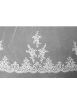Voile Avec Dentelle Italienne S115-300/1/MED | Poirier -BEAUTIFUL BRIDE SHOP Ventes s115 300 1 med 002 03 1