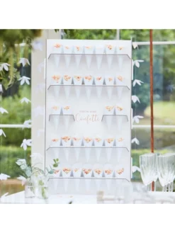 Ginger Ray BR-333 Botanical Wedding Mur De Confettis