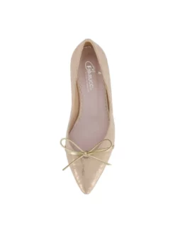 Fiarucci Bridal Shari Chaussures Mariage Dorées -BEAUTIFUL BRIDE SHOP Ventes shari champagne gold suede gold leather 4