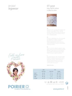 Bas De Luxe Bicolore Poirier (ST-500) -BEAUTIFUL BRIDE SHOP Ventes st 500 202 3 3