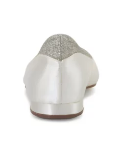 Rainbow Club Stevie Chaussure Mariage -BEAUTIFUL BRIDE SHOP Ventes stevie ivory satin fine glitter 5 4