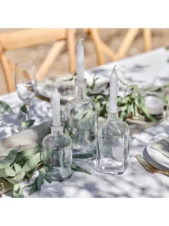 Ginger Ray SW-812 Bougeoirs En Verre Avec Bougies