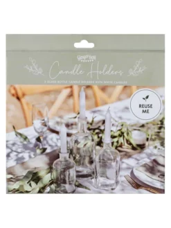 Ginger Ray SW-812 Bougeoirs En Verre Avec Bougies -BEAUTIFUL BRIDE SHOP Ventes sw 812 5